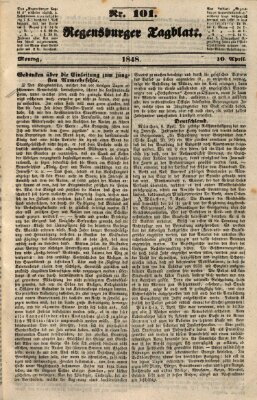 Regensburger Tagblatt Montag 10. April 1848