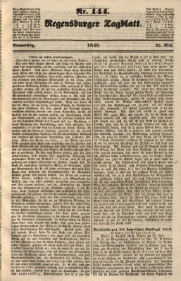 Regensburger Tagblatt Donnerstag 25. Mai 1848