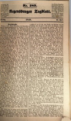 Regensburger Tagblatt Dienstag 11. Juli 1848