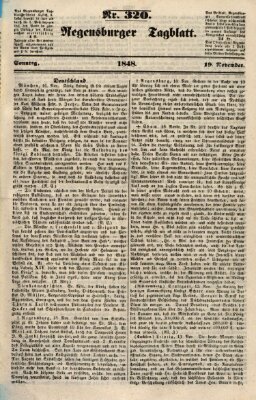 Regensburger Tagblatt Sonntag 19. November 1848