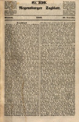 Regensburger Tagblatt Mittwoch 29. November 1848