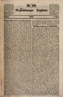 Regensburger Tagblatt Freitag 9. März 1849