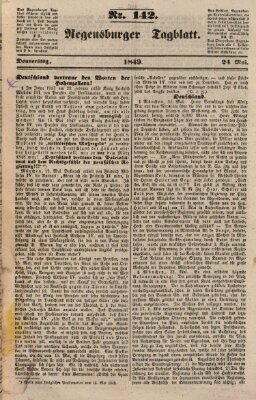 Regensburger Tagblatt Donnerstag 24. Mai 1849