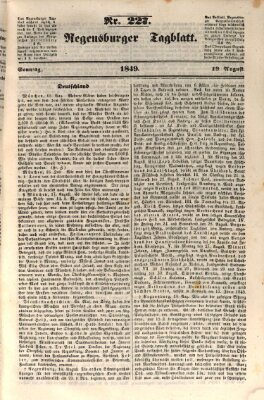 Regensburger Tagblatt Sonntag 19. August 1849