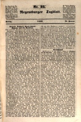 Regensburger Tagblatt Freitag 25. Januar 1850