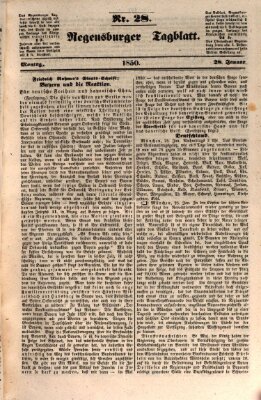 Regensburger Tagblatt Montag 28. Januar 1850