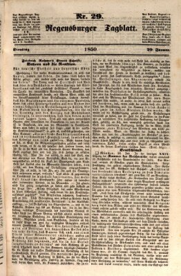 Regensburger Tagblatt Dienstag 29. Januar 1850