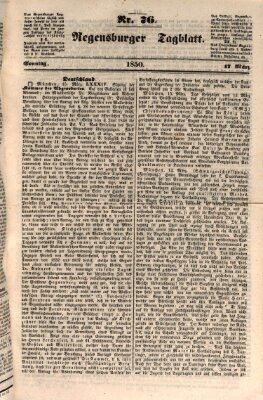 Regensburger Tagblatt Sonntag 17. März 1850