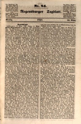 Regensburger Tagblatt Montag 25. März 1850