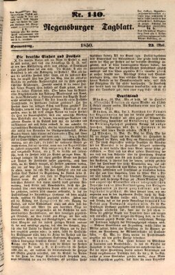 Regensburger Tagblatt Donnerstag 23. Mai 1850