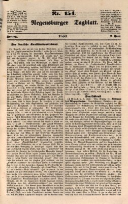Regensburger Tagblatt Freitag 7. Juni 1850