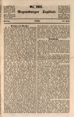 Regensburger Tagblatt Freitag 14. Juni 1850