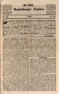 Regensburger Tagblatt Dienstag 18. Juni 1850