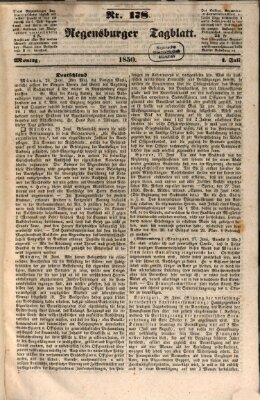 Regensburger Tagblatt Montag 1. Juli 1850