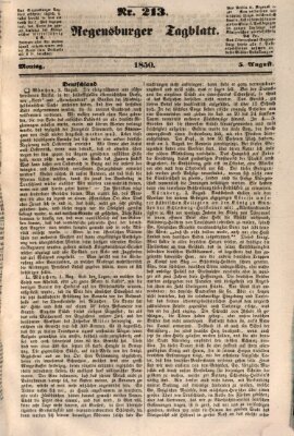 Regensburger Tagblatt Montag 5. August 1850