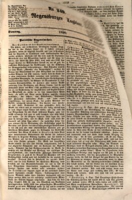 Regensburger Tagblatt Dienstag 10. September 1850