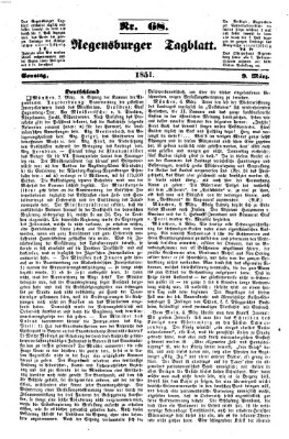 Regensburger Tagblatt Sonntag 9. März 1851