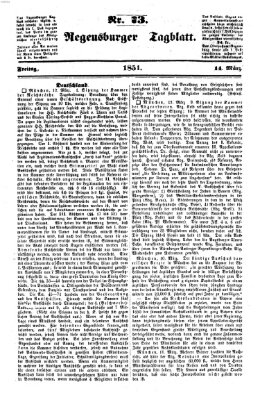 Regensburger Tagblatt Freitag 14. März 1851