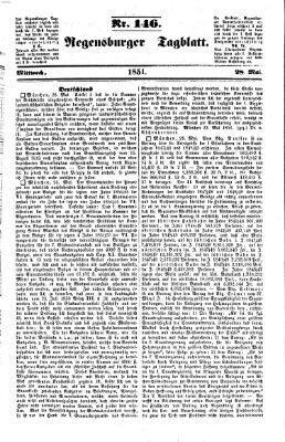 Regensburger Tagblatt Mittwoch 28. Mai 1851