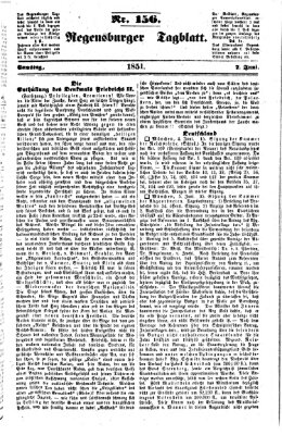 Regensburger Tagblatt Samstag 7. Juni 1851
