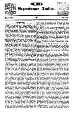 Regensburger Tagblatt Donnerstag 24. Juli 1851