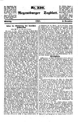 Regensburger Tagblatt Samstag 6. Dezember 1851