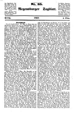 Regensburger Tagblatt Freitag 5. März 1852