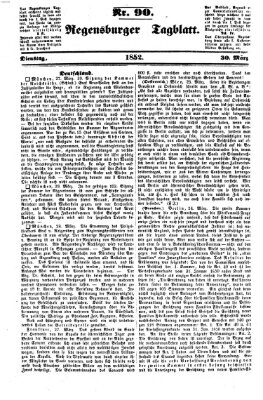 Regensburger Tagblatt Dienstag 30. März 1852