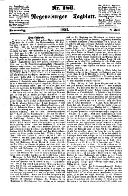 Regensburger Tagblatt Donnerstag 8. Juli 1852