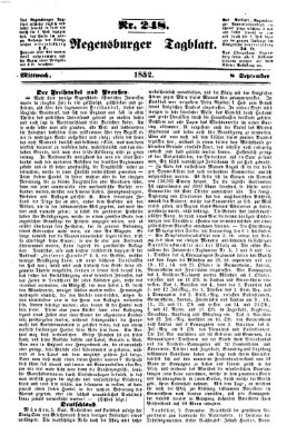 Regensburger Tagblatt Mittwoch 8. September 1852