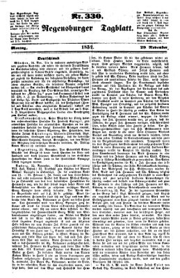 Regensburger Tagblatt Montag 29. November 1852