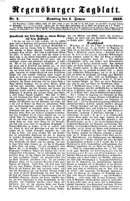 Regensburger Tagblatt Samstag 1. Januar 1853
