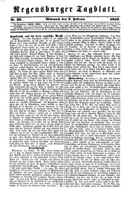 Regensburger Tagblatt Mittwoch 2. Februar 1853