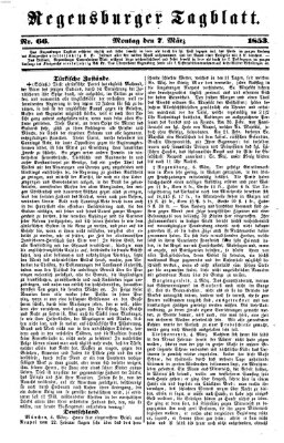 Regensburger Tagblatt Montag 7. März 1853