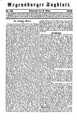 Regensburger Tagblatt Mittwoch 9. März 1853
