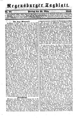 Regensburger Tagblatt Freitag 18. März 1853