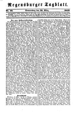 Regensburger Tagblatt Donnerstag 31. März 1853