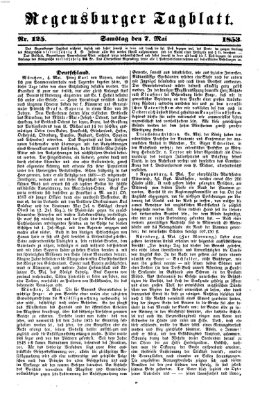 Regensburger Tagblatt Samstag 7. Mai 1853