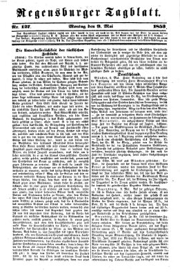 Regensburger Tagblatt Montag 9. Mai 1853