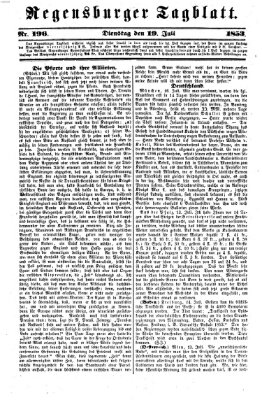 Regensburger Tagblatt Dienstag 19. Juli 1853
