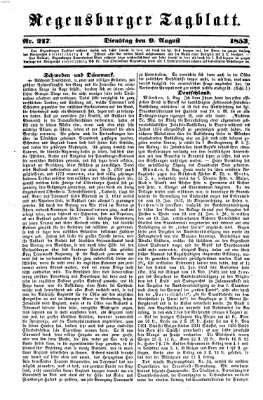 Regensburger Tagblatt Dienstag 9. August 1853