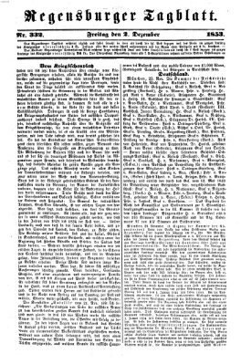 Regensburger Tagblatt Freitag 2. Dezember 1853