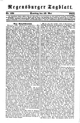 Regensburger Tagblatt Samstag 13. Mai 1854