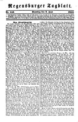 Regensburger Tagblatt Samstag 3. Juni 1854