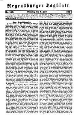 Regensburger Tagblatt Sonntag 4. Juni 1854