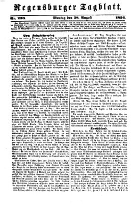 Regensburger Tagblatt Montag 28. August 1854