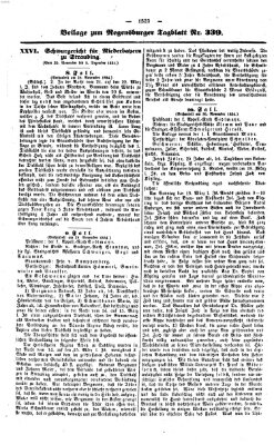 Regensburger Tagblatt Samstag 9. Dezember 1854