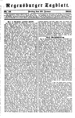 Regensburger Tagblatt Freitag 12. Januar 1855