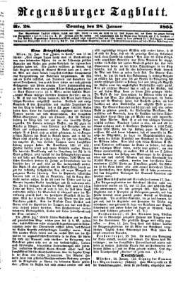 Regensburger Tagblatt Sonntag 28. Januar 1855