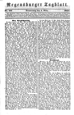 Regensburger Tagblatt Donnerstag 1. März 1855